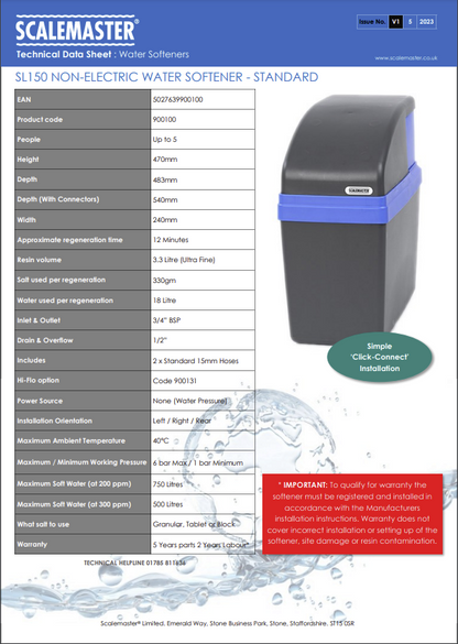 Softline SL-150 Single Tank 15mm Standard Special Offer - H20 Industries